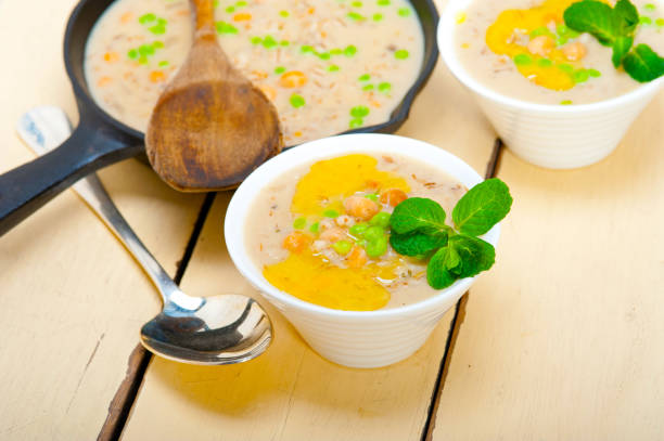 istock Hearty Middle Eastern Chickpea and Barley Soup 1366445726