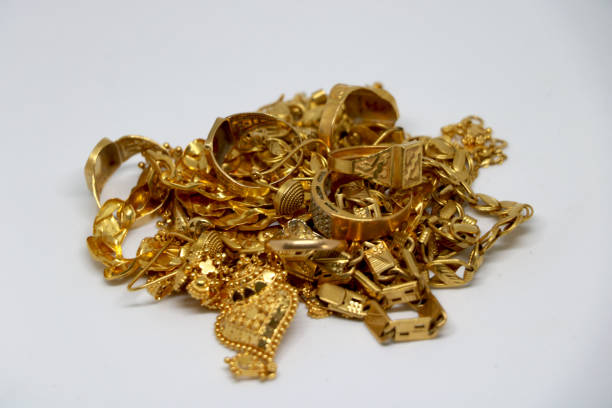 istock group of different gold chain and rings on isolated background 1366447887