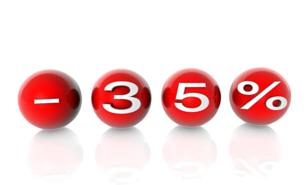 istock 35% Discount Text on Red Balls 1366454960