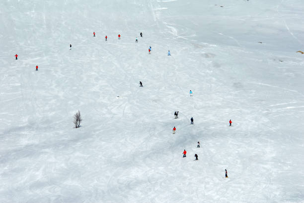 istock Weekend holidaymakers have fun by skiing in the Ski Center. 1366458157