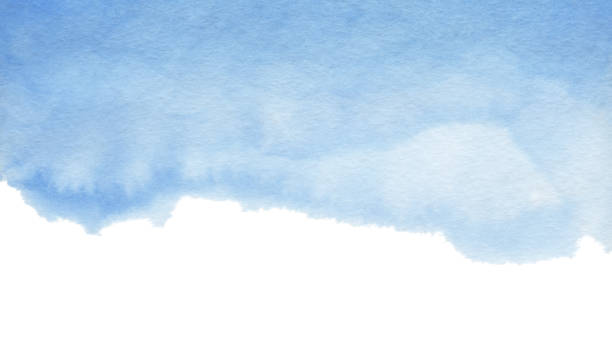 istock Abstract blue watercolor gradient background on texture paper 1366460640