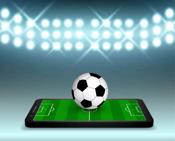 istock Online sports betting - soccer 1366462841