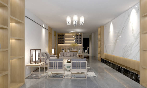 istock 3d render of living room and dining space 1366464964