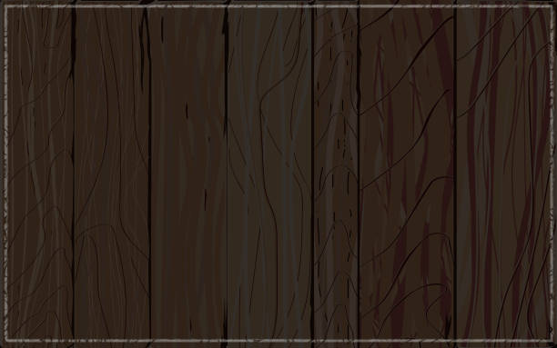 holzbohlen flache textur, realistische braunen holzbrett. vektor - table nature brown backgrounds stock-grafiken, -clipart, -cartoons und -symbole