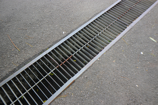 Selective focus of Drainage system in a parking lot