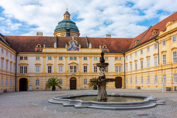 istock Melk abbey in Wachau valley, Austria 1366475418