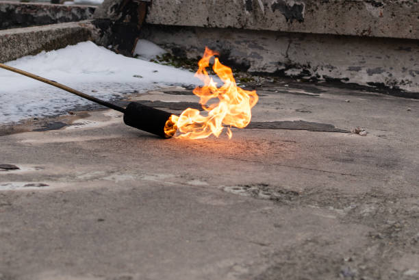 istock Flame of a gas burner 1366476101