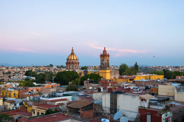 San Miguel de Allende is a small colonial town in the Bajo mountains of central Mexico, about 170 miles northwest of Mexico City. Founded as \