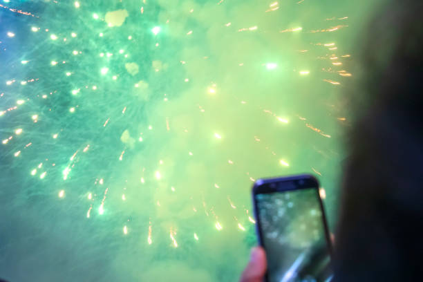 istock new year celebrations, fireworks on Rustavelli in Tbilisi 1366478730