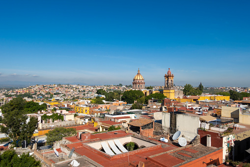 San Miguel de Allende is a small colonial town in the Bajío mountains of central Mexico, about 170 miles northwest of Mexico City. Founded as \