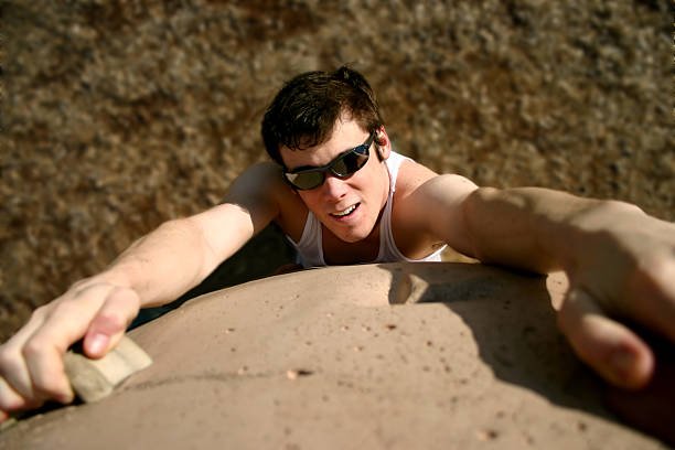 Climbing Wall stock photo