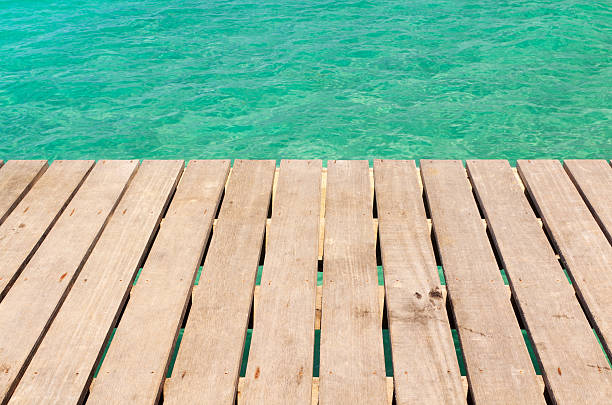 istock Bridge and turquoise seascape 136648424