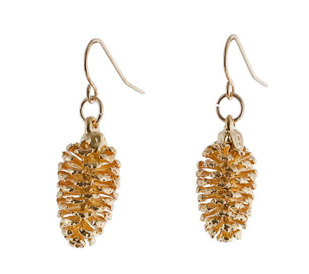 istock Cones earrings in Gold 136648879