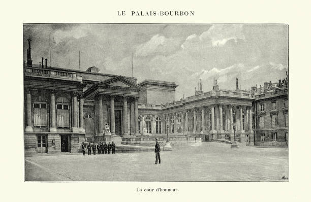 istock La cour d'honneur, Palais Bourbon, Paris, France, late 19th Century 1366489887