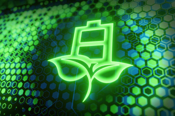 istock Leaf Battery Digital Sustainability Ecology and Environment concept 1366490853