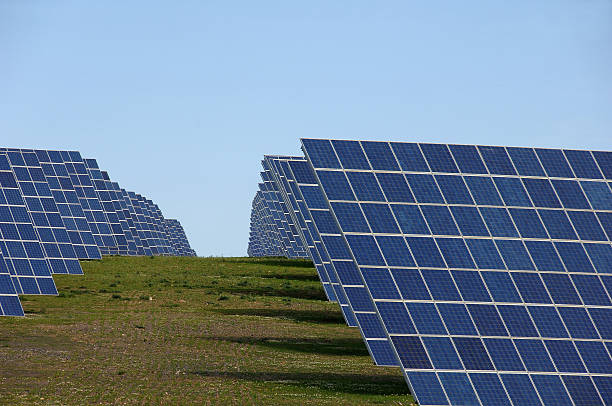 istock Solar panels alternative energy power station 136649172