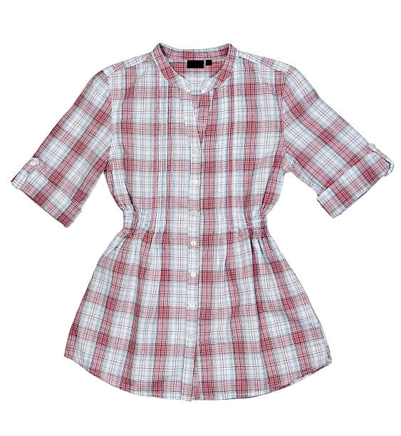 istock Pink summer shirt with short sleeves 136649223