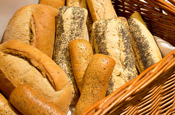 istock Loaves in a bread basket 136649275