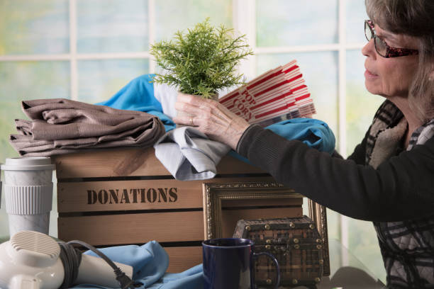 LV Prepping Donations - Decluttering - Disaster Relief stock photo