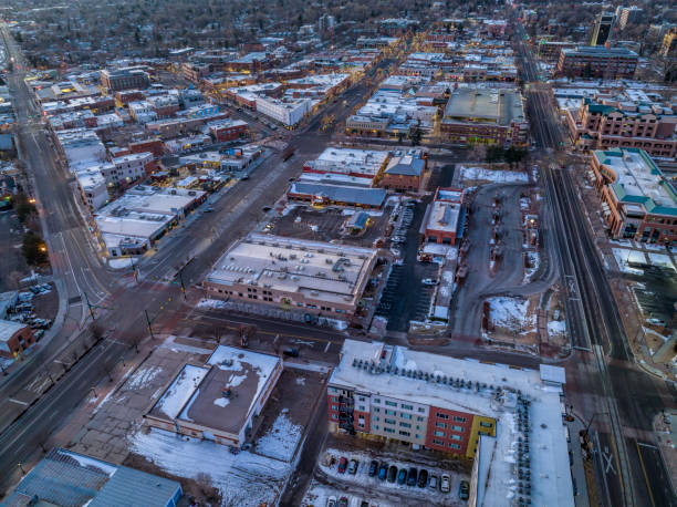 istock winter dawn over Fort Collins, Colorado 1366500069