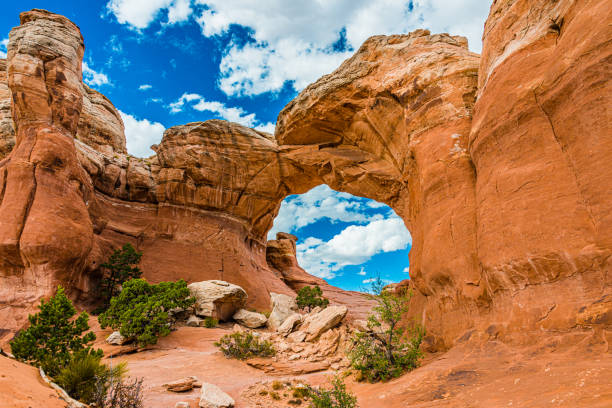 Broken Arch in Arches National Park, Utah.