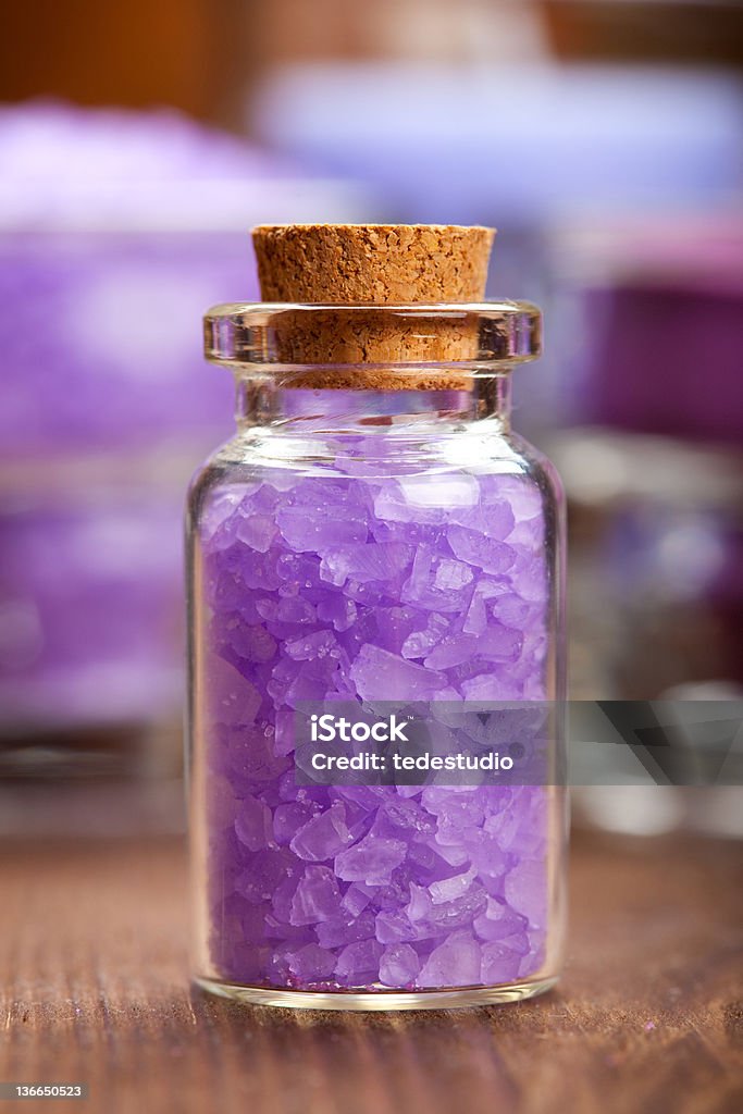 Lavender bath salt Aromatherapy Stock Photo