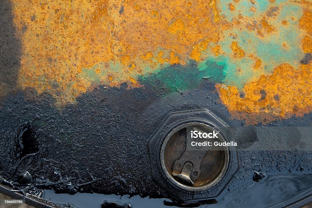 Poluição por hidrocarbonetos - Royalty-free Abandonado Foto de stock