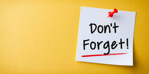 istock White Sticky Note With Don't Forget And Red Push Pin On Yellow Background 1366508146