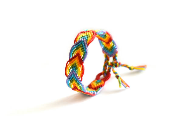 istock DIY woven friendship bracelet  on white background 1366509107