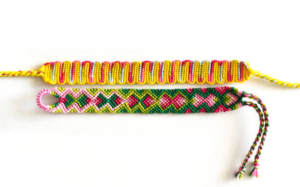 istock DIY woven friendship bracelet  on white background 1366509122