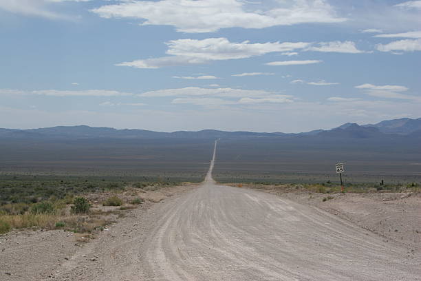 This is it, the actual road to area 51 in Nevada, over these hills is the largest landing strip in the world. Canon DSLR