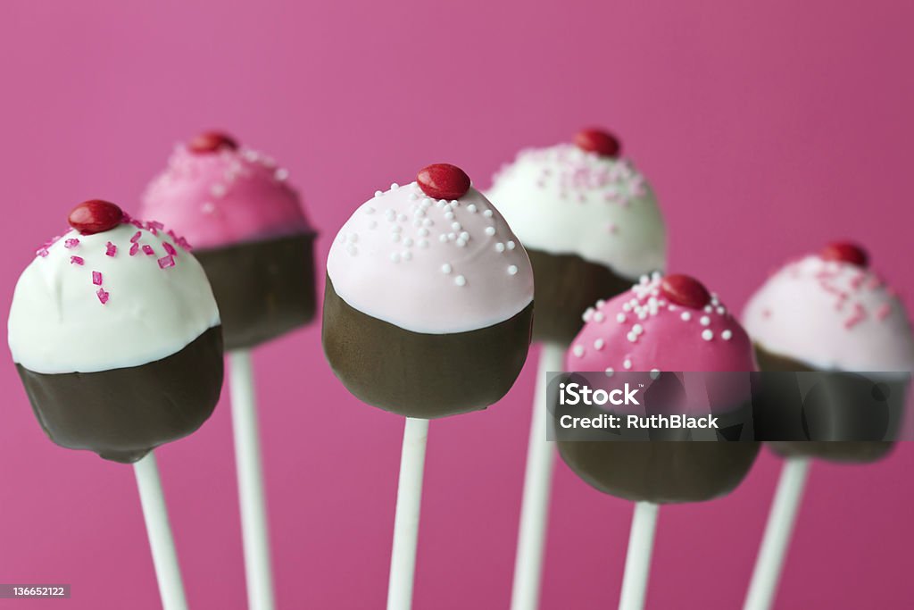 Cupcake cake pops Cake pops shaped as mini cupcakes Cake Stock Photo