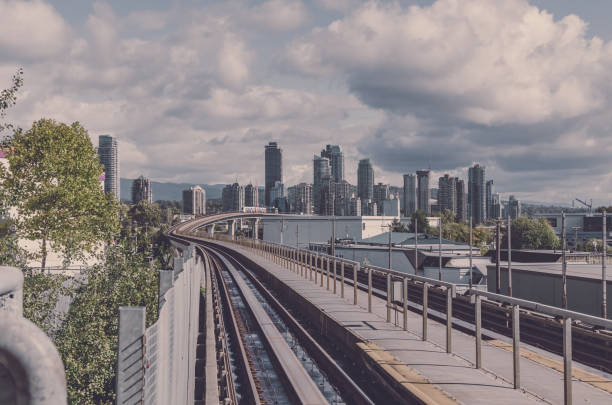 Downtown of Coquitlam in Canada