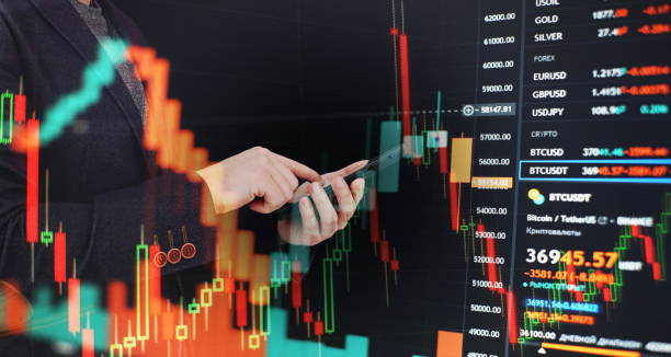 istock Business global internet connection application technology and digital marketing, Financial and banking 1366531352
