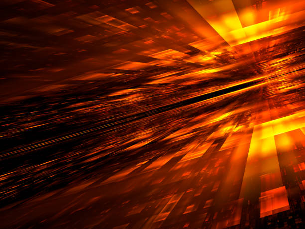 istock Blurred golden fractal background - abstract 3d illustration 1366533692