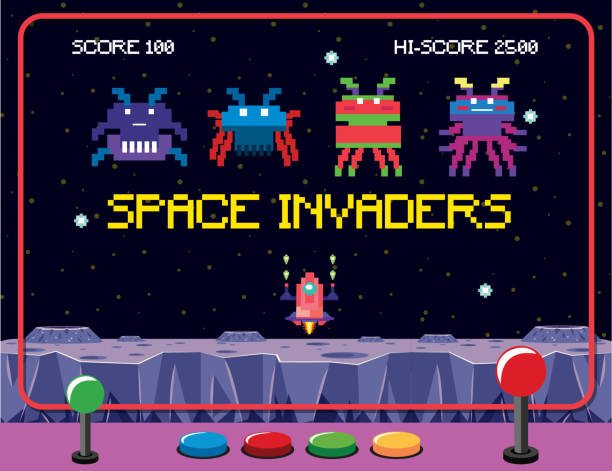 10+ Space Invaders Gae Illustrations, Royalty-Free Vector Graphics ...