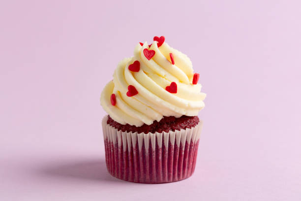 Traditional Red Velvet cupcake.