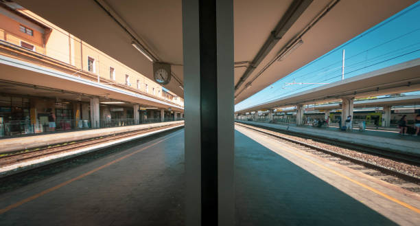 istock Empty Pisa Railway Station, Italy 1366540154
