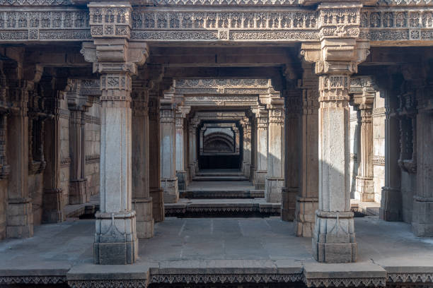 istock Ancient and beautiful Adalaj Ni  Vav Stepwell 1366542003