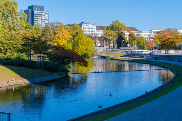 istock Dusseldorf city on Rhein river 1366549944