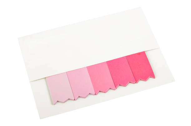istock Set of multicolored sticker paper index. 1366551068