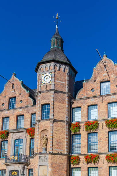 istock Dusseldorf city on Rhein river 1366553910