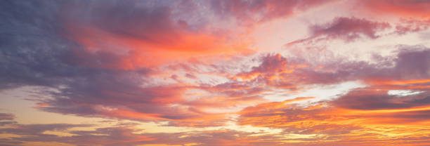 istock Sunset sky. Abstract nature background. Dramatic blue with orange colorful clouds in twilight time. 1366553921