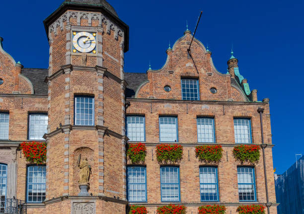 istock Dusseldorf city on Rhein river 1366553973