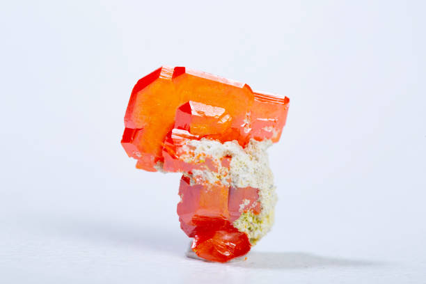 istock wulfenite mineral specimen stone rock geology gem crystal 1366554059