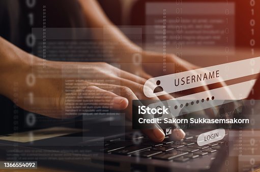 istock The programmer is logging in and encrypting it for security. with cybersecurity technology, website design and social security cyber concept 1366554092