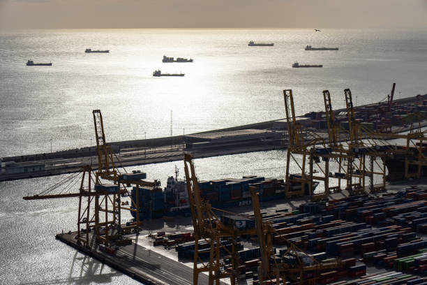 istock Barcelona Cargo Port Terminals Transport and Facilities At The Docks 1366554154