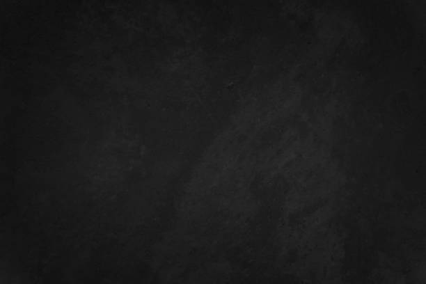 istock Close up retro plain dark black cement & concrete wall background texture for show or advertise or promote product and content on display. 1366559015