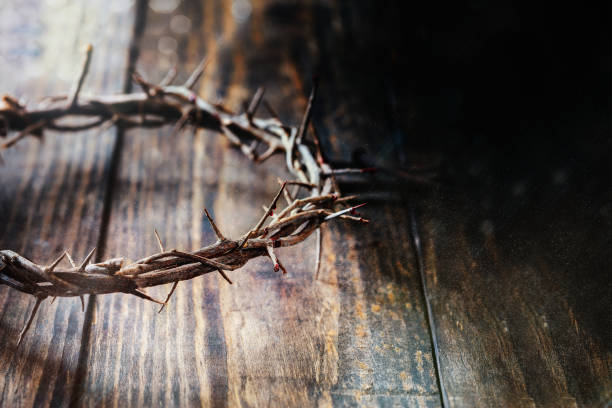 istock Christ Bloody Crown of Thorns 1366569064