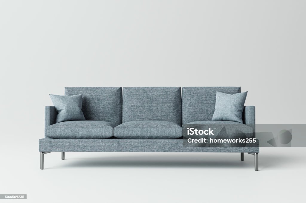 sofa isolated on white background sofa isolated on white background 3d illustration Sofa Stock Photo